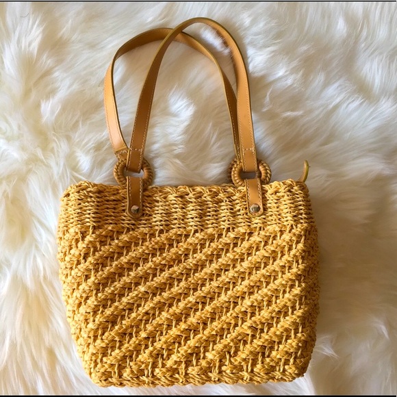 Express Handbags - Express Straw Mini Handbag